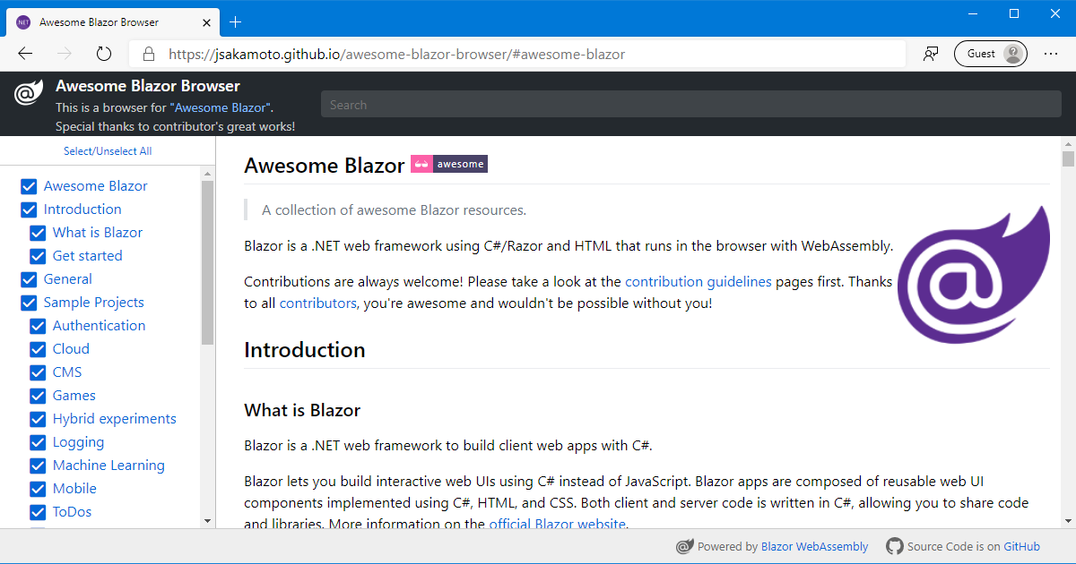 Blazor Markdown